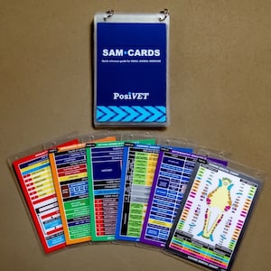SAM Cards | Quick reference guide for small animal medicine [PHYSICAL] | Perfect Veterinary Gift
