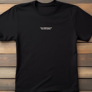 Boyfriend T-Shirt Gym, Youre too close, Statement T-Shirt, 100% Baumwolle, Schwarz Bild 2