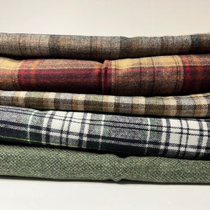 Plaid Wool Blend Fabric Cut By The Yard And Remnant Many Colors To Choose From Great For Winter Coats bild 2