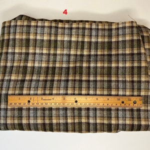 Plaid Wool Blend Fabric Cut By The Yard And Remnant Many Colors To Choose From Great For Winter Coats bild 5