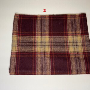 Plaid Wool Blend Fabric Cut By The Yard And Remnant Many Colors To Choose From Great For Winter Coats bild 4