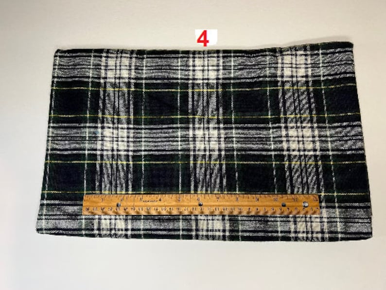 Plaid Wool Blend Fabric Cut By The Yard And Remnant Many Colors To Choose From Great For Winter Coats bild 6
