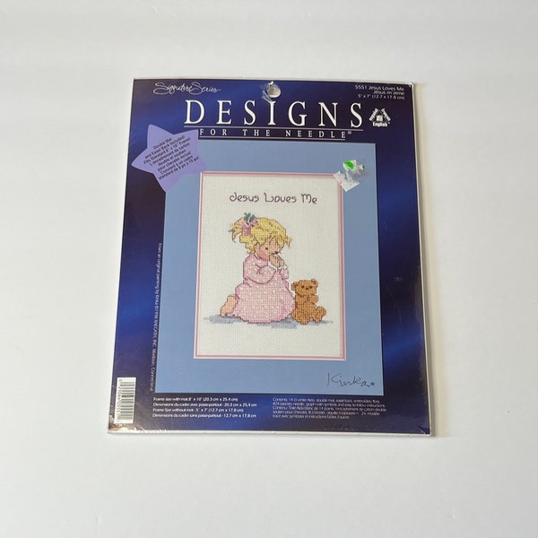 Jesus Loves Me Cross Stitch Etsy