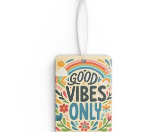 Eliminatore di odori profumato per auto, deodorante per auto Stylish Good Vibes Only