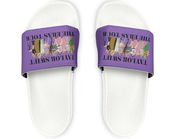 Swiftie Slides Swiftie Flip Flops, Era Slides, Gift for Swiftie, Youth PU Slide Sandals