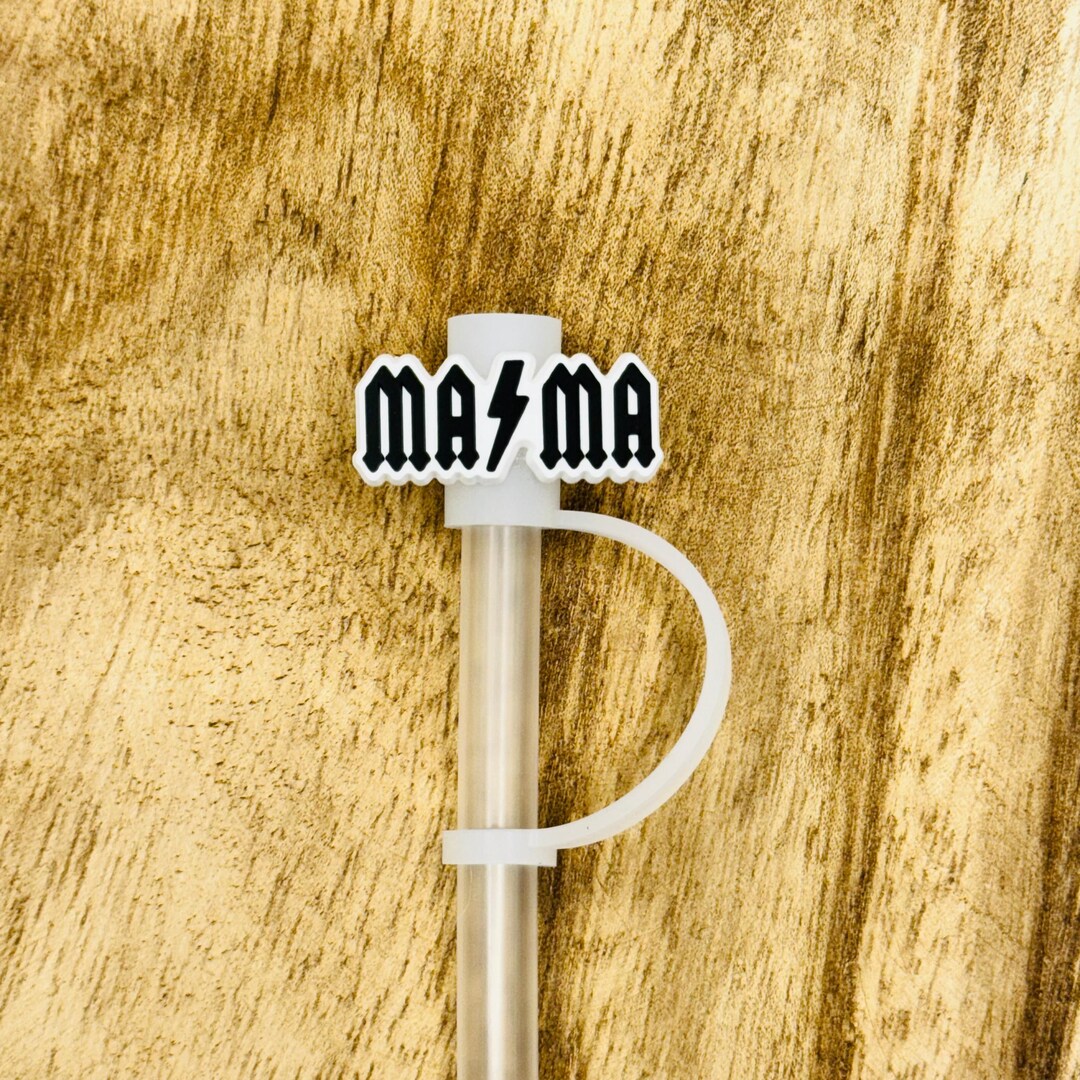 Rockin' Parents: Mama & Papa AC/DC Style Straw Topper | Tumbler ...