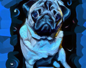 Blue Pug 2