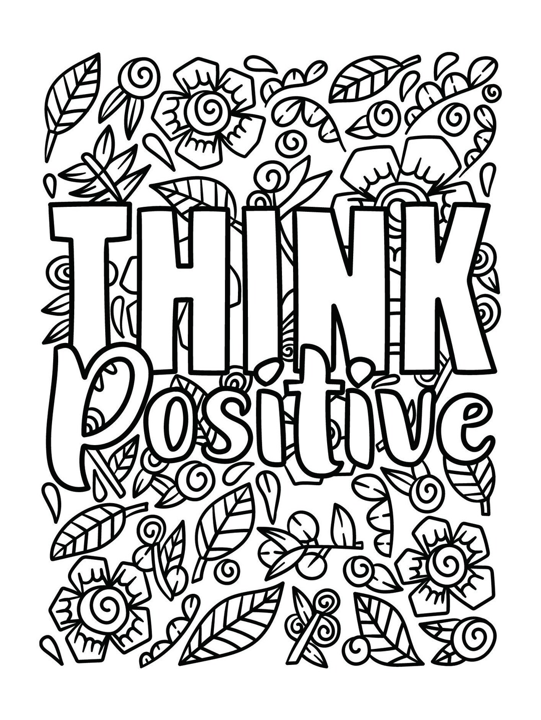 Motivational Colouring Sheets Etsy