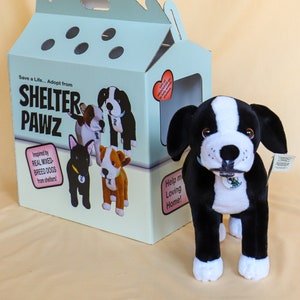 Black pitbull stuffed animal hotsell