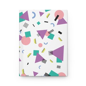 RetroRevival Journal, 90s style inspired cover, Hardcover Journal Matte