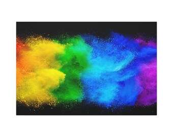 Colorful fantasy wall art, abstract canvas,  living room canvas art, Stretched, 1.25&quot;
