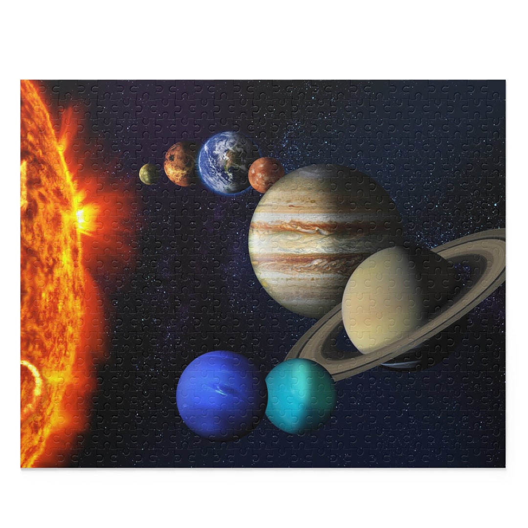 Ravensburger Golden Solar System 500 Piece Puzzle - Astronomy Learning Jigsaw For Adults