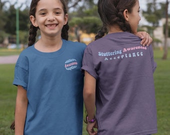 Stuttering Shirt for Children / Kids | Stuttering Awareness and Acceptance Shirt | Gift for People Who Stutter | Stutter Support |