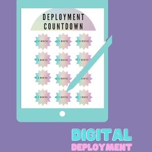 Digitaler Monatlicher Countdown - Vermisst Dich - Ehepartner Countdown - Militär Planer Countdown - Countdown Kalender