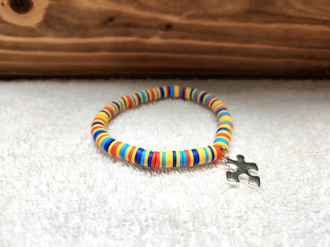 Buy Autism Awareness Bracelet / Puzzle Piece Bracelet / Autism ...