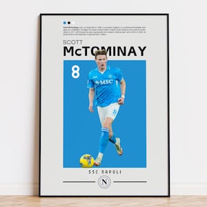 Scott McTominay Poster, Fußballspieler Poster, Scott McTominay Druck, Sport Poster, Fußball, Wandkunst, Schlafzimmer Poster, SSC Napoli Poster