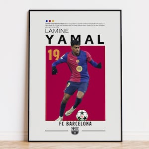 Lamine Yamal Poster, Fc barcelona Poster, Lamine Yamal Druck, Sport Poster, Fußball Wandkunst, Schlafzimmer Poster, Fußballspieler Poster