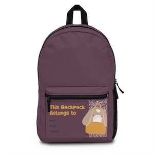 Personalized Backpack for Kids, Custom School Bag, Cute Animal Design, Unique Gift for Students, Back to School Essentials