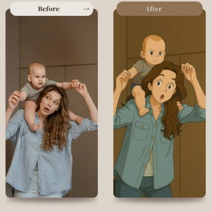 Your Photo to Anime Art | Personalized Anime Illustrations | Custom Digital Anime Portrait | Unique Gift & Home Decor Idea