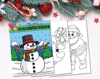 Christmas Coloring Book 21 Pages