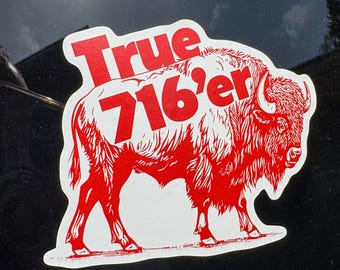 Prawdziwa czerwona naklejka 716er
