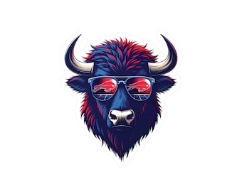 Naklejka na głowę Fierce Buffalo Bills