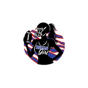 Bills Girl Zubaz Aufkleber