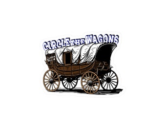 Naklejka Circle the Wagons Blue