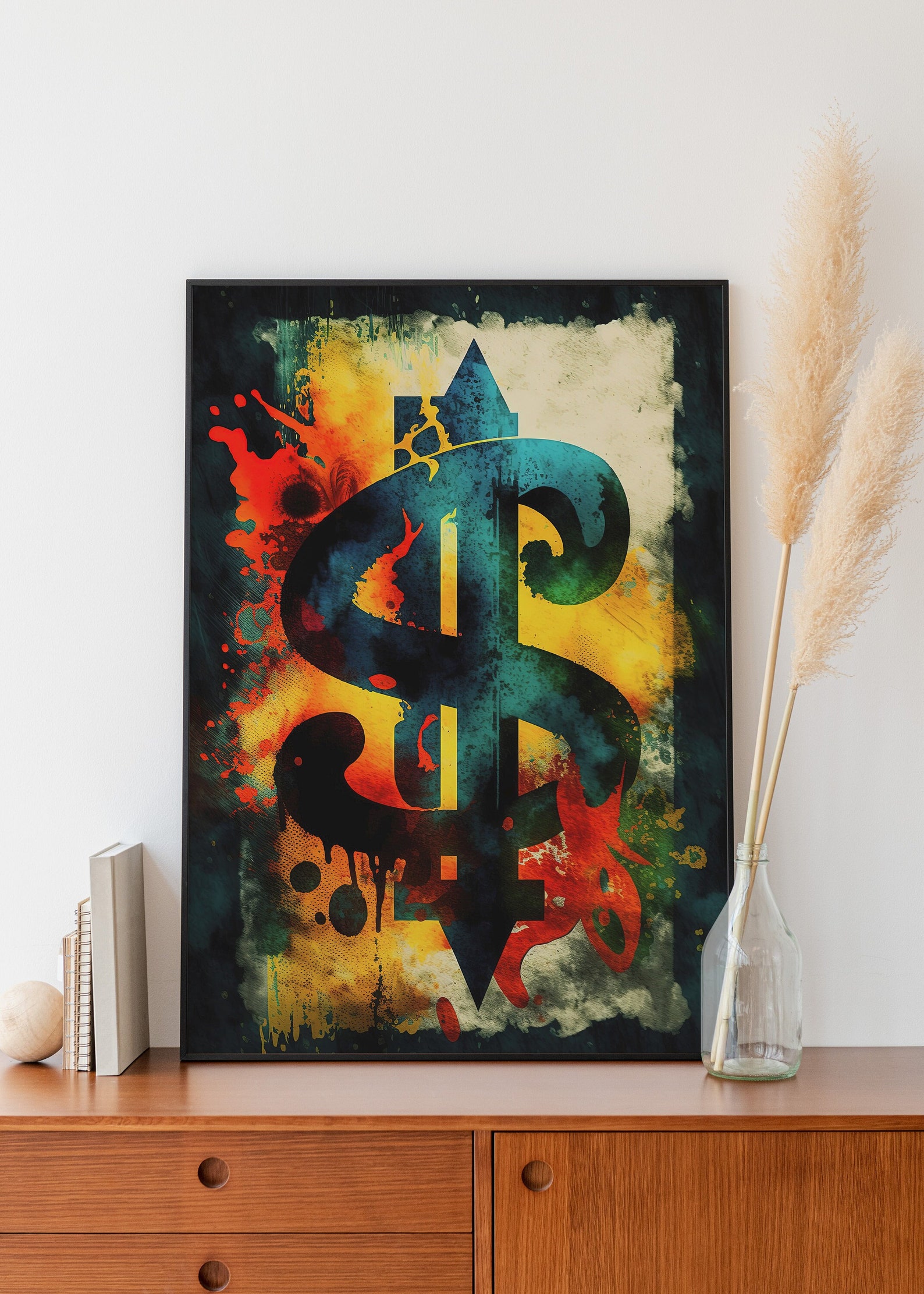 Dollar Sign Printable Wall Art for Home or Office Decor - Etsy