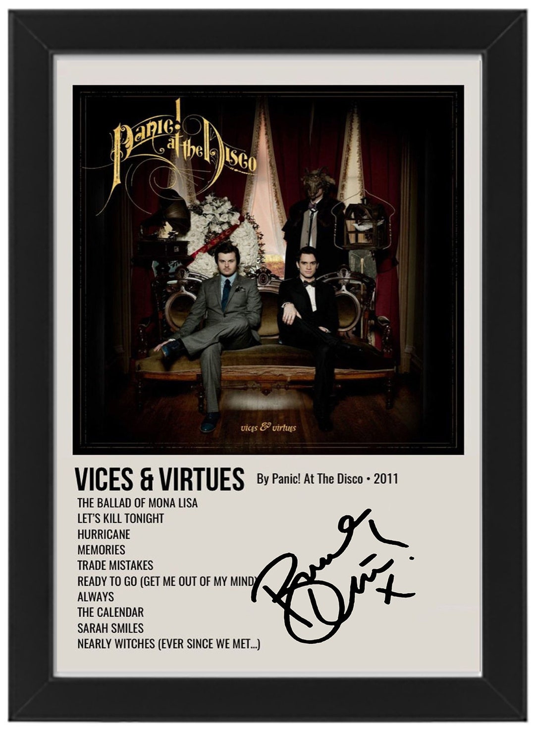 Panic the Disco Vices and Virtues Music Collage - Etsy