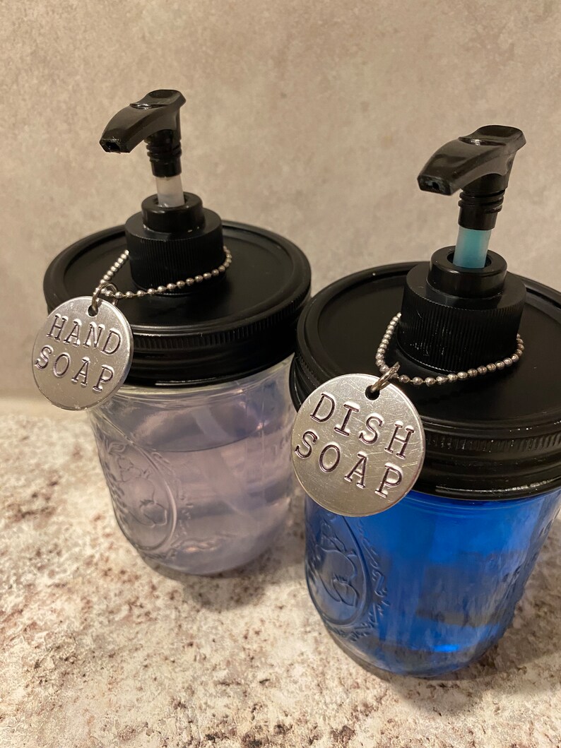 Hand & Dish Soap Dispenser Labels High Visibility Metal Etsy