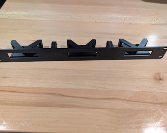 1U Rack Mount for 3 GL.iNet Comet KVMs – Black PETG 19" Rack Bracket