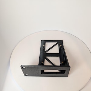 Raspberry Pi 3/4 Rack Mount | 1U Left Rail Bracket for 10&quot; & 19&quot; Network Racks | Black PETG Mount | Server Rack Pi Holder