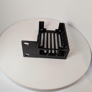 Raspberry Pi 5 Rack Mount | 1U Left Rail Bracket for 10&quot; & 19&quot; Network Racks | Black PETG | Server Rack Pi Holder