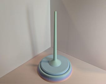 Gładko obracający się uchwyt na włóczkę z łożyskiem | Antypoślizgowy stojak na ciasto z włóczki w wielu kolorach