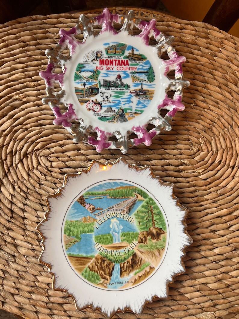 Visit Plate Vintage Souvenir Travel Plates - Etsy