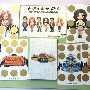 Lot de 19 cartes défi à gratter Cute Friends - 540 économies | Adapté aux faibles revenus
