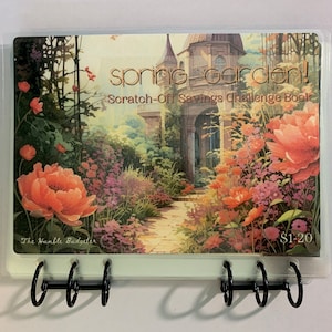 RETIRING ON 8/31 - Spring Garden Scratch-Off Savings Challenge Book - Save 425