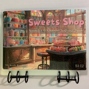 RETIRING ON 8/31 - Sweets Shop Scratch-Off Savings Challenge Book - Save 425