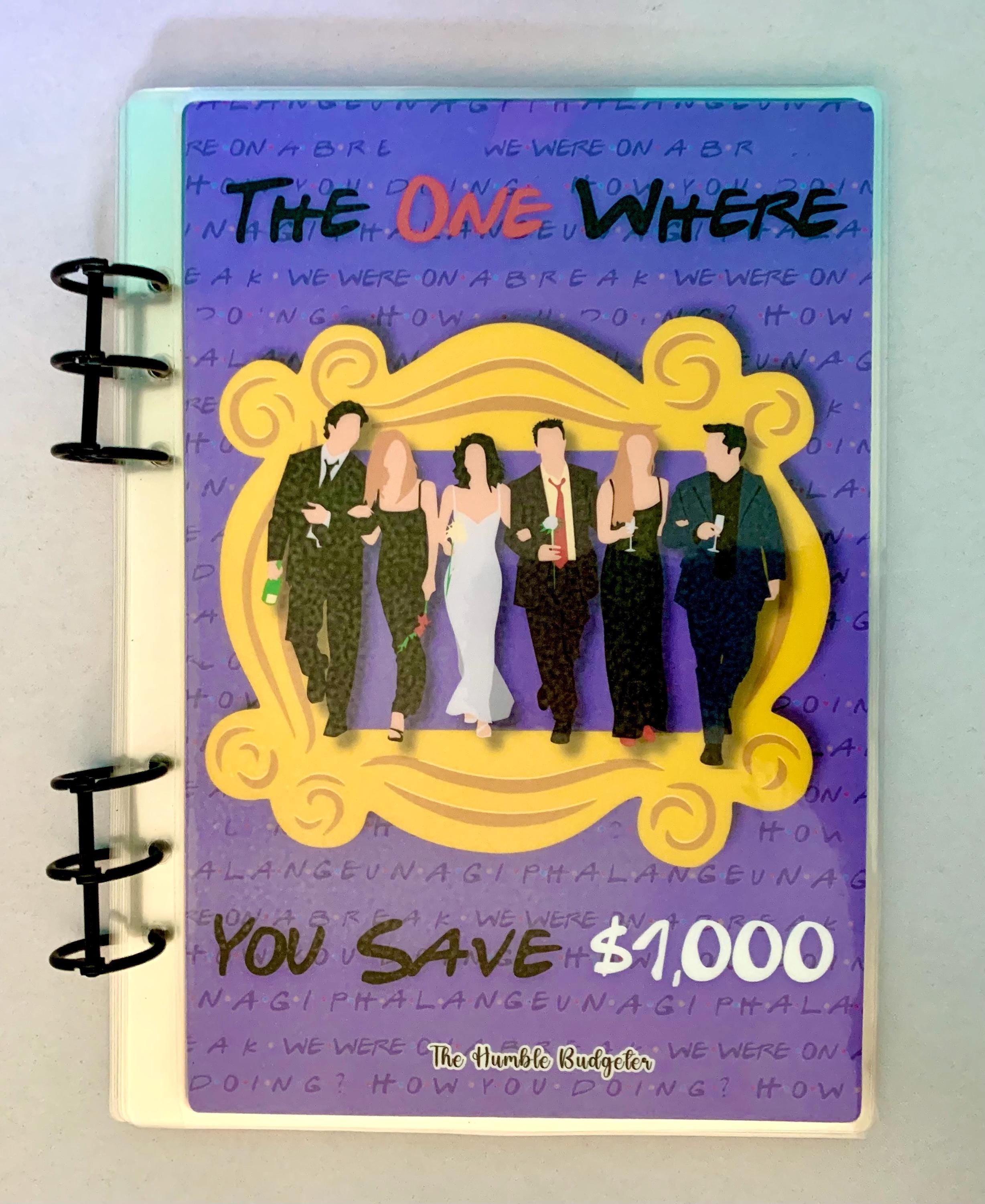 The One Where You Save 1000 Savings Challenge Book - Low Income Friendly