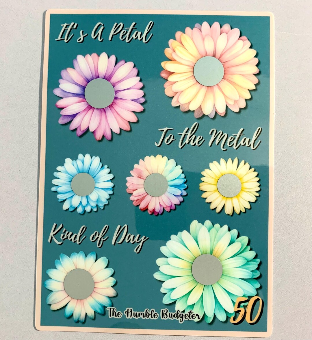 Petal to the Metal Kind of Day Scratch-off Savings Challenge - Etsy
