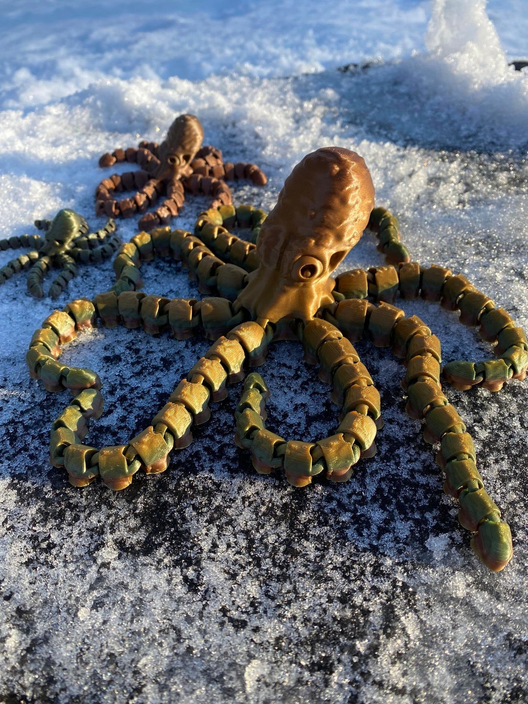 Octopus and Juvenile STL, Flexible - Etsy