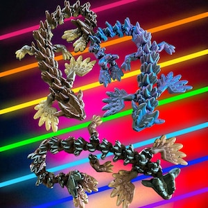 Rainbow Dragon Adult STL, Flexible