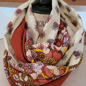 FRIDA Women's Snood Scarf in viscose, neck circumference, double wrap, Attention limited edition model.