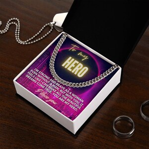 Bracelet à mon homme avec carte de message, bracelet en acier inoxydable pour lui, cadeaux sentimentaux pour lui, cadeau de bijoux pour lui cadeau d’anniversaire romantique