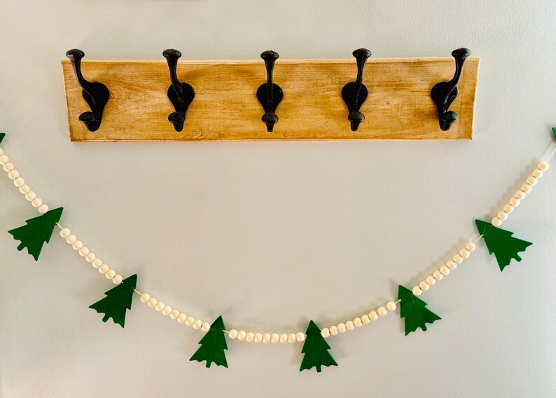 Christmas Tree Garland, Tree Garland, Snowman Garland, Felt Snowman