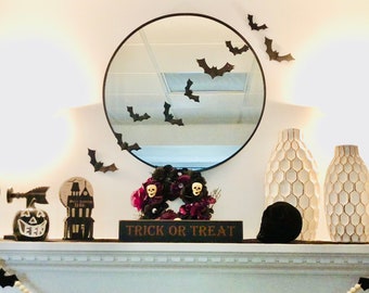 Halloween Chauve Souris 60 Chauves-souris 3D - Déco Halloween - Autocollants Muraux Effrayants Halloween Decoration