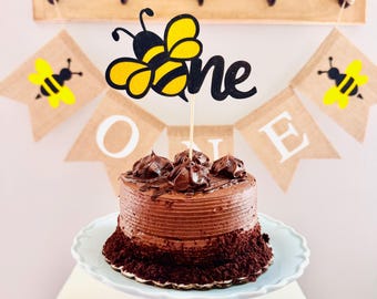 Fun to Bee One Cake Topper, Bee ONE Cake Topper, Bee First Birthday, Beeday Party Decor, Bumble Bee First Birthday, Bee Cake Topper