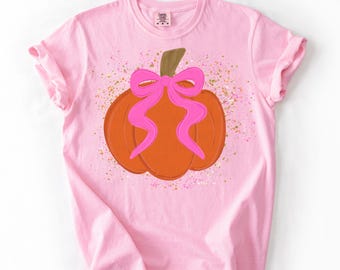 Preppy Fall Splattered Pumpkin PNG: Fall Designs (Digital Download) Faux Glitter Coquette Pumpkin, Trendy Fall
