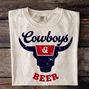 Western Png, Cowboys and beer Vintage Png | Western Rodeo Png | Sublimation Western Design Png | Rodeo Png Clipart, bullskull